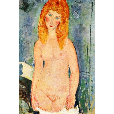 Female standing nude with red hair - Amedeo Modigliani